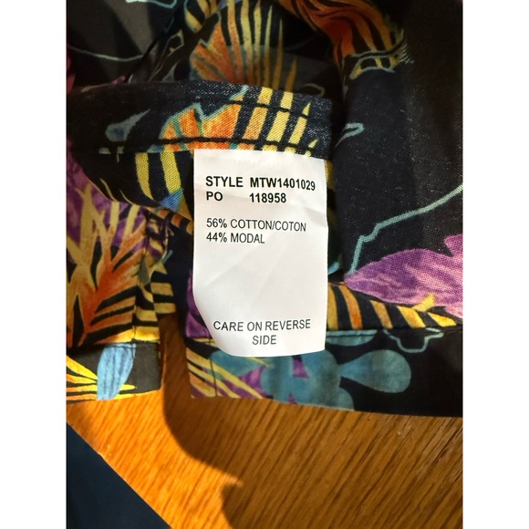 Cinch Classic Cowboy Floral Western Shirt XS Black Palm Rodeo Modal Blend - Picture 5 of 9